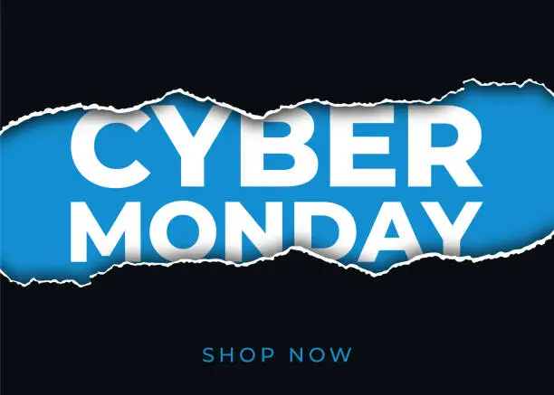Vector illustration of Cyber Monday design for advertising, banners, leaflets and flyers.