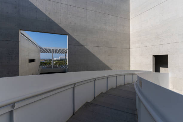 istock Stairs and cement walls in modern minimalist architecture 1785573413