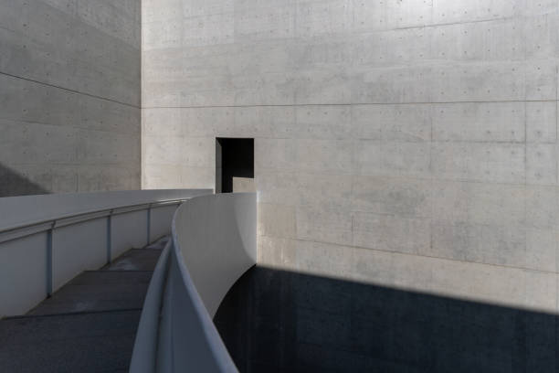 istock Stairs and cement walls in modern minimalist architecture 1785573429