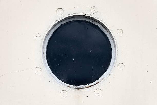 istock Porthole on the white metal naval wall 178557347