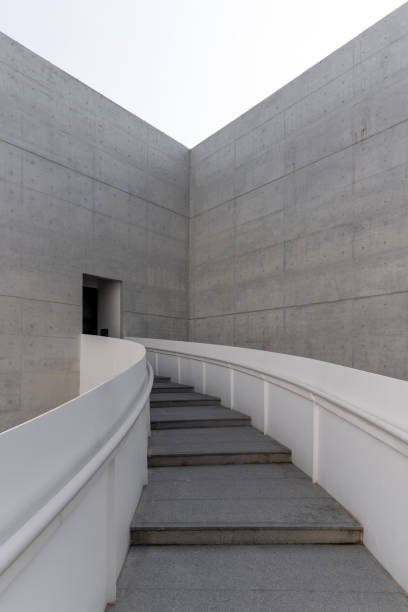 istock Stairs and cement walls in modern minimalist architecture 1785573957