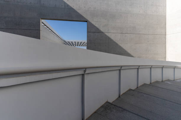 istock Stairs and cement walls in modern minimalist architecture 1785573958