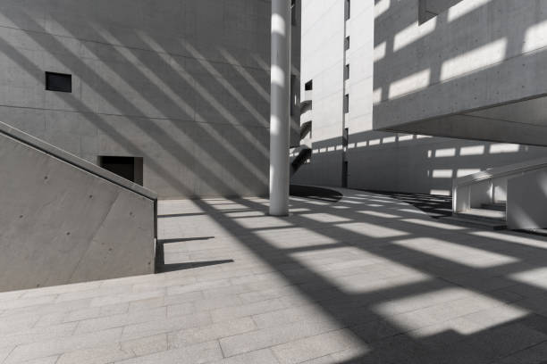 istock The light and shadow generated by sunlight on modern building walls 1785580057