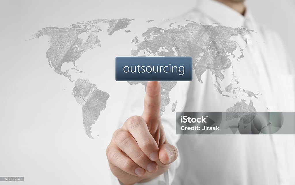 Concetto di Outsourcing - Foto stock royalty-free di Outsourcing