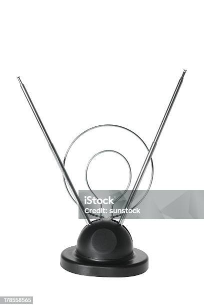 Indoor Tv Antenna Stock Photo - Download Image Now - Television Aerial, Indoors, Cut Out