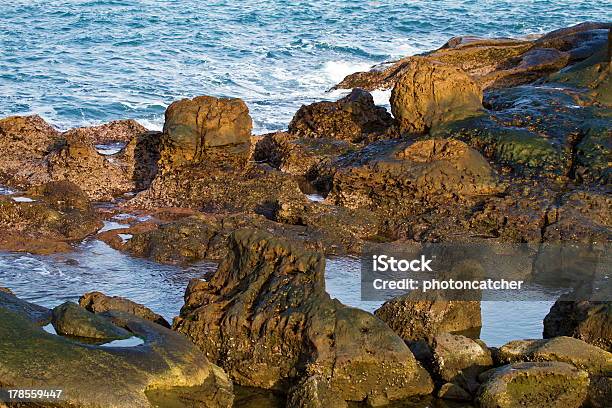 Ocean Rocks Stock Photo - Download Image Now - Backgrounds, Beach, Blue