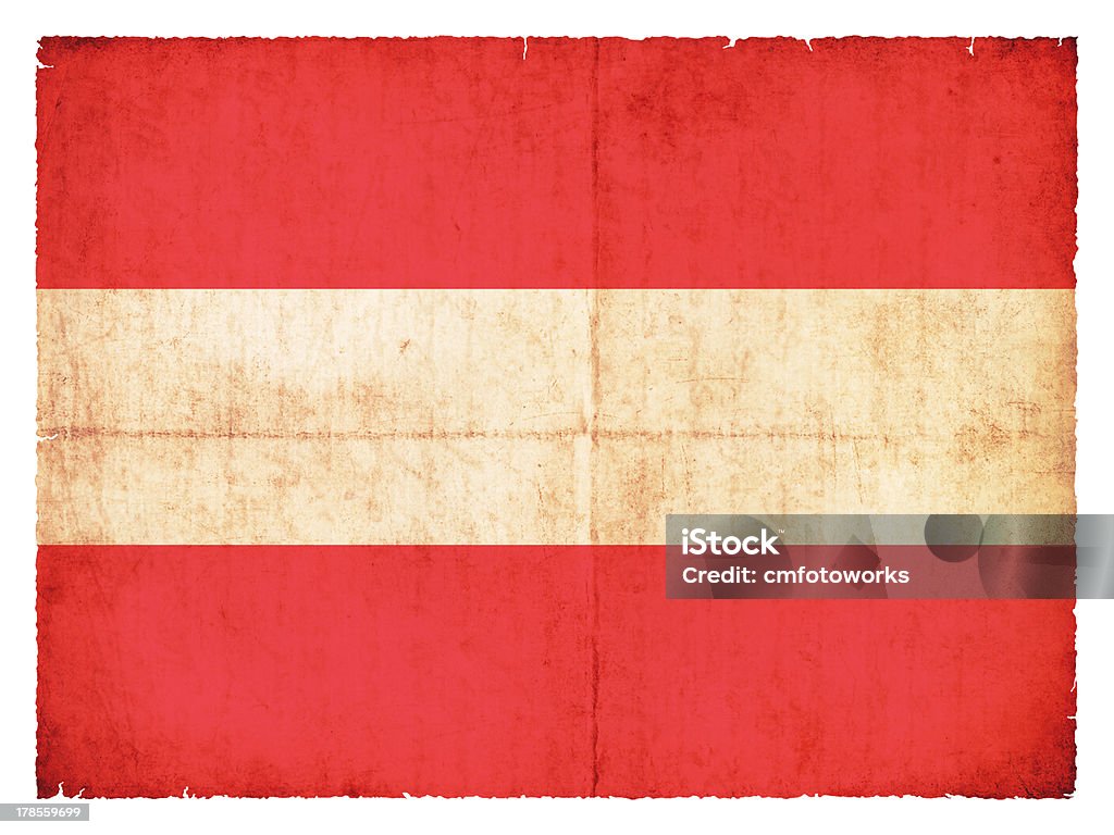 Bandera de Grunge de Austria - Foto de stock de Antigualla libre de derechos