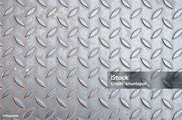 Diamon Plate Metal Background Stock Photo - Download Image Now - Aluminum, Backgrounds, Black Color