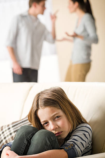istock Fighting parents and sad little girl 178561330
