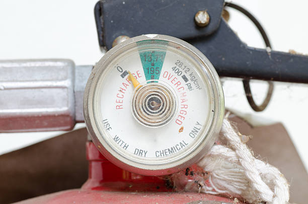 Low pressure gauge of fire extinguishers