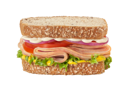A sumptuous classic ham sandwich made by a professional food stylist chef