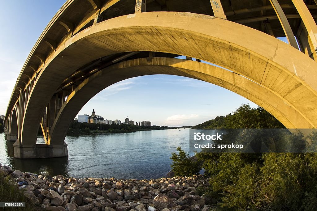 Beton-Brücke - Lizenzfrei Architektur Stock-Foto