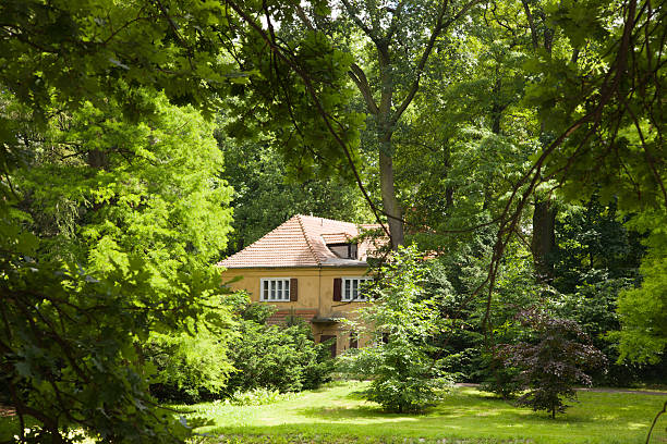 istock Cottage hidden in the woods 178562442