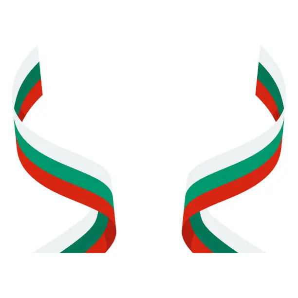 Vector illustration of Bulgaria Element Independence Day Illustration Design Vector
