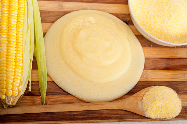 istock traditional Italian corn flour cream and a  crop 178563301
