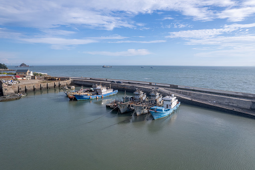 Fishery port in traditional fishing village