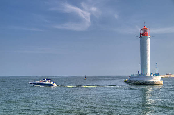 istock Vorontsov Lighthouse in the Gulf of Odessa, Ukraine 178563646