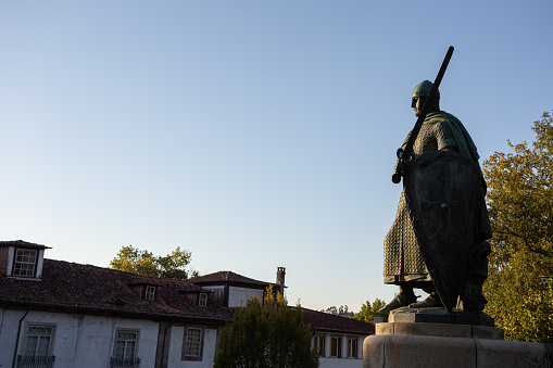 30 October 2023, Afonso Henriques, The Conquer and the first King of Portugal, The King of the North in Guimaraes, Portugal.