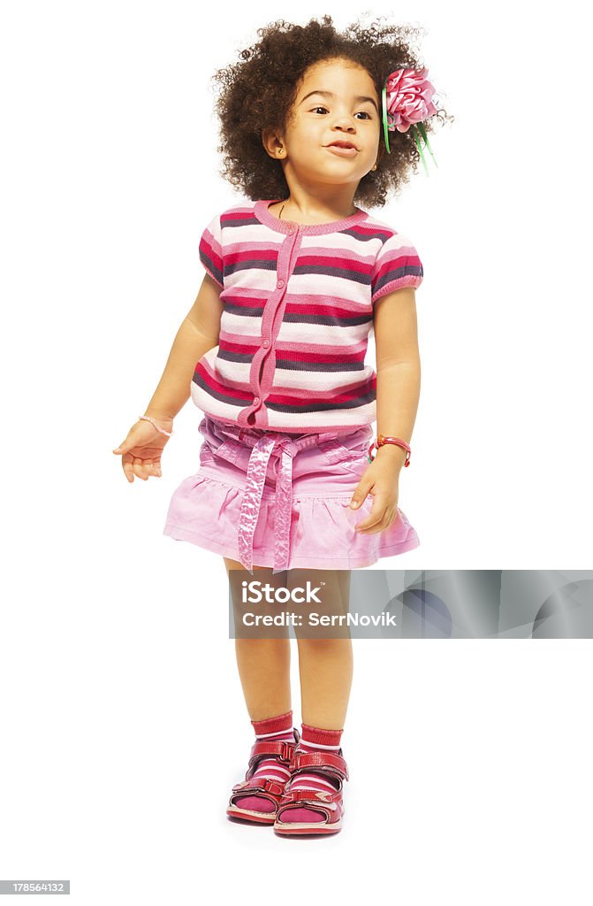 Linda de cinco anos de idade - Foto de stock de Menina royalty-free