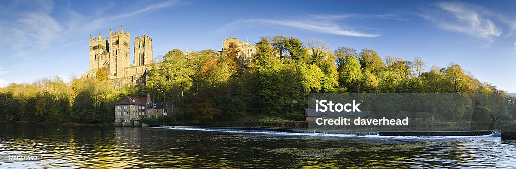 Durham Catedral Panorama - Foto de stock de Arquitetura royalty-free