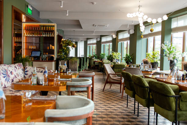 istock Italian restaurant interior in modern style 1785649477