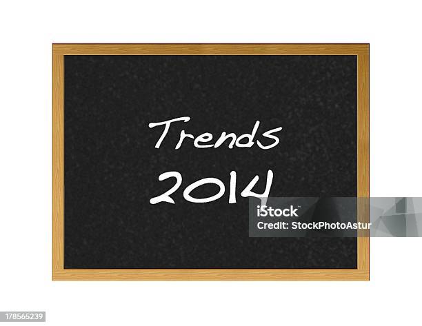 2014 Trends Stock Photo - Download Image Now - 2014, Business, Chalkboard - Visual Aid