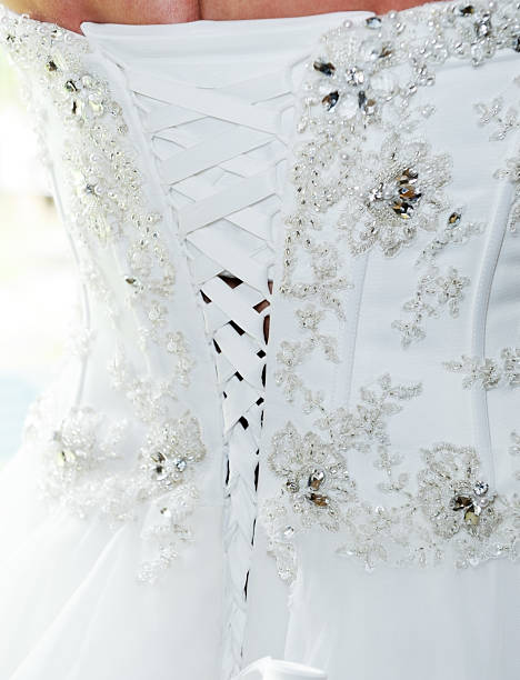 Brides dress back detail