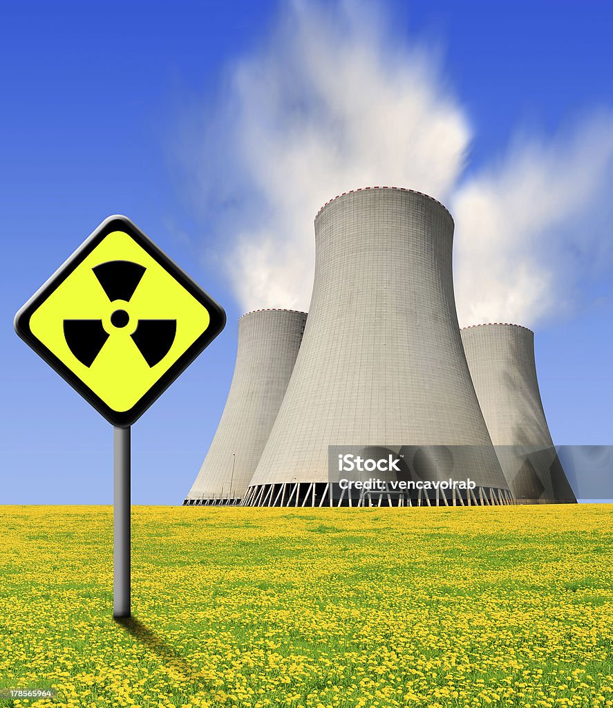 원자력 발전소 - 로열티 프리 0명 스톡 사진