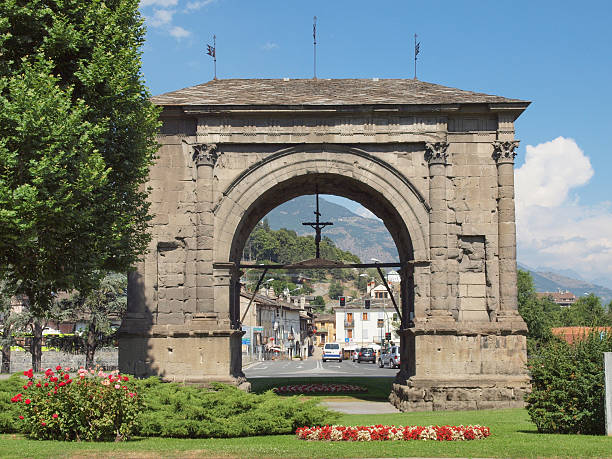 istock Arch of August Aosta 178566594
