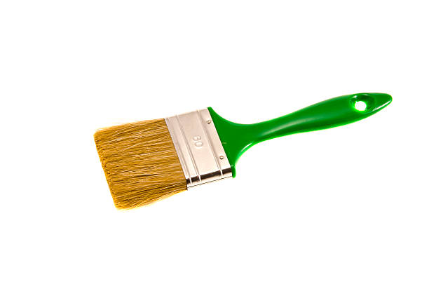 istock isolated on white one green paint brush 178566887