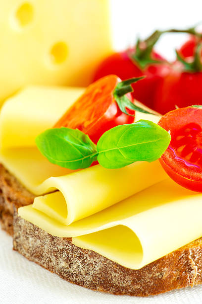istock Sandwich with cheese and tomatoes close up 178567290