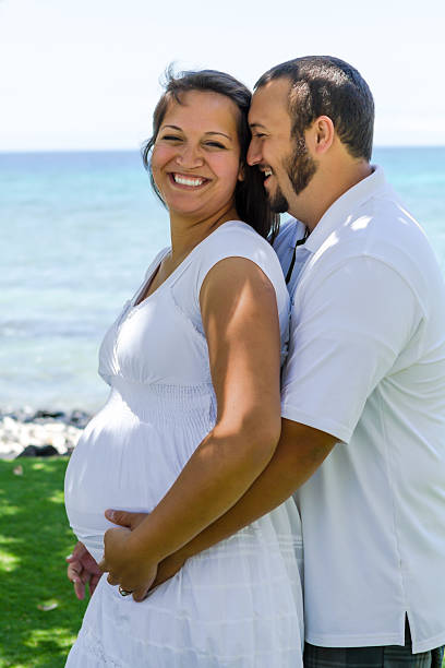istock Happy expecting pregnant couple 178568854