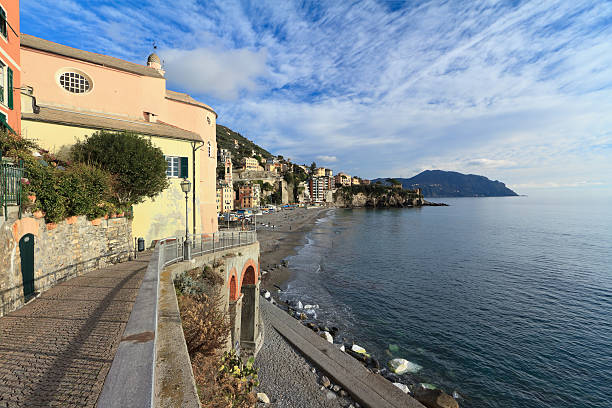 promenade in Sori stock photo