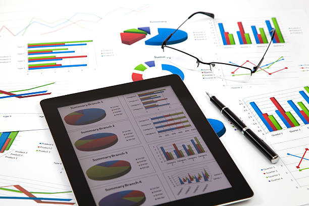istock business workplace with stock market data 178568992