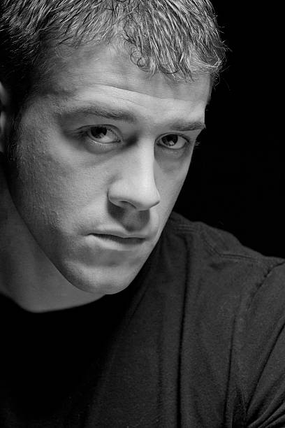 istock Handsome young man in black and white 178569153
