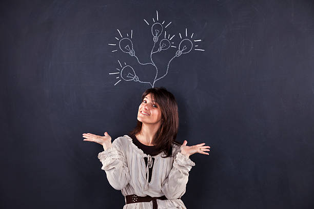 istock Woman with lots of creativity 178569644