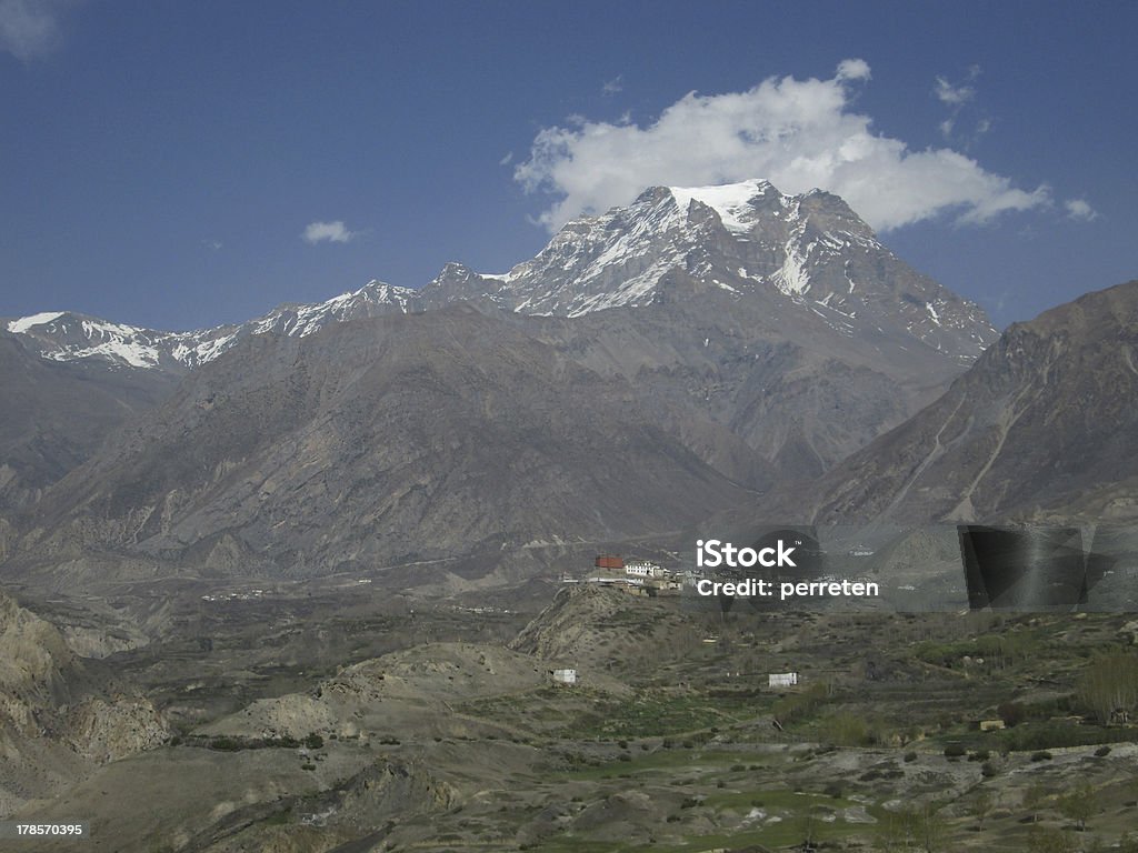 Jharkot, wieś w Królestwo Mustang - Zbiór zdjęć royalty-free (Annapurna Circuit)