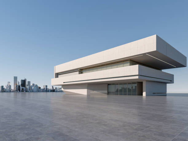 Clean ground squares and building facades