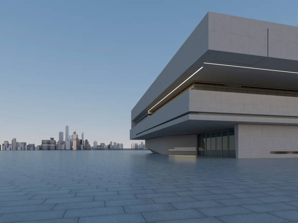 istock Clean ground squares and building facades 1785714670