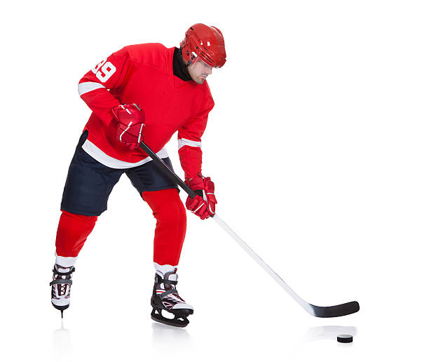 istock Professional hockey player skating on ice 178572236