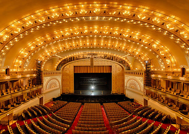 Auditorium Theatre "Auditorium Theatre of Roosevelt University in Chicago, Illinois" concert hall stock pictures, royalty-free photos & images