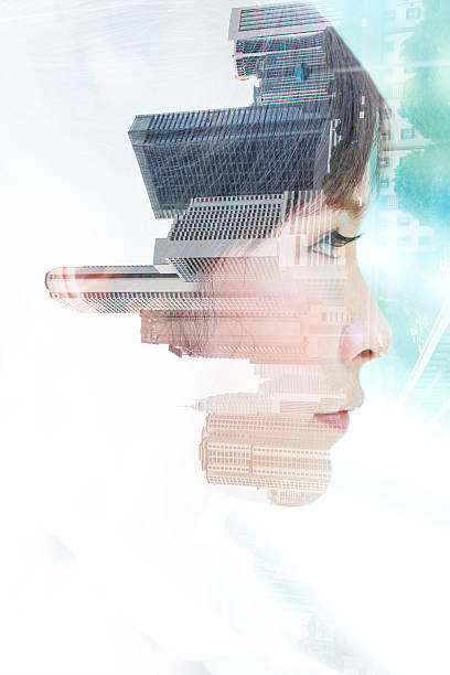 istock Double exposure business portrait 178572991