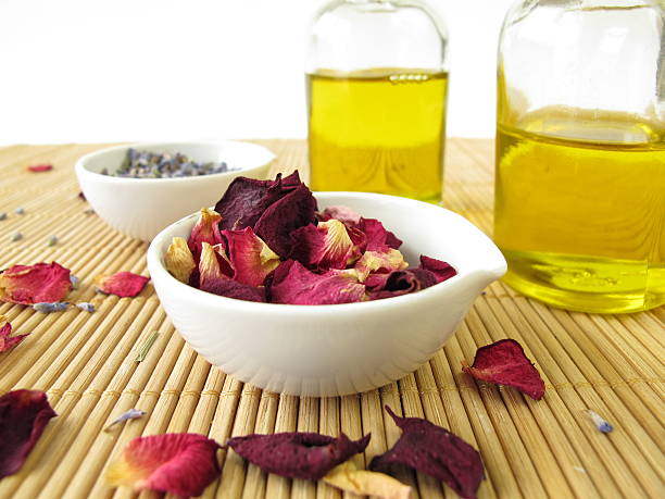 istock Massage oil with lavender and rose 178573133