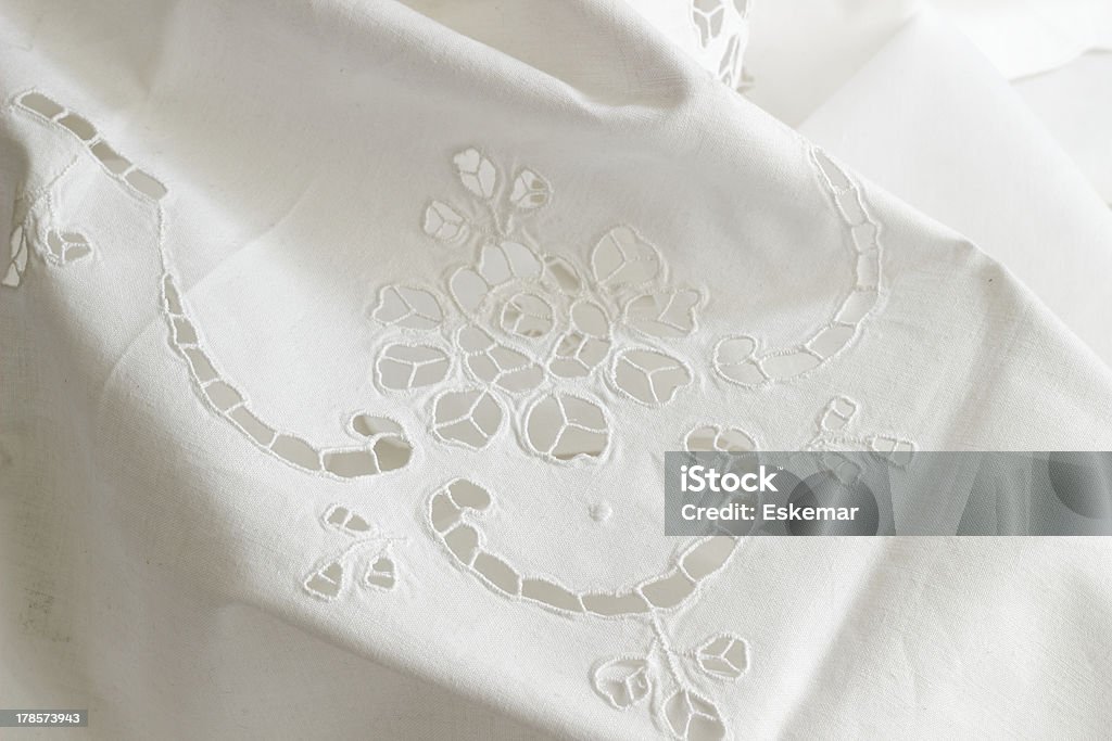 Tovaglia con emroidery - Foto stock royalty-free di Cucina