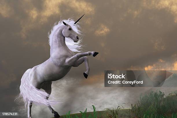 Rare Earth Stock Photo - Download Image Now - Unicorn, Fantasy, White Color