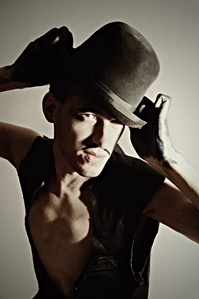 istock Theater actor with hat. Retro Style 178574825