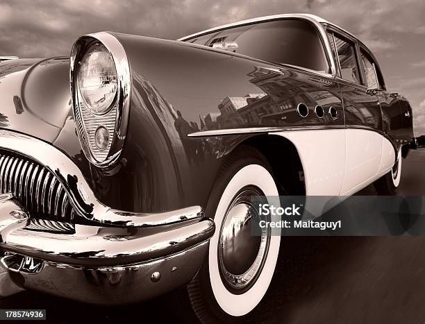 On The Road Stock Photo - Download Image Now - Collector's Car, Car, Dreamlike