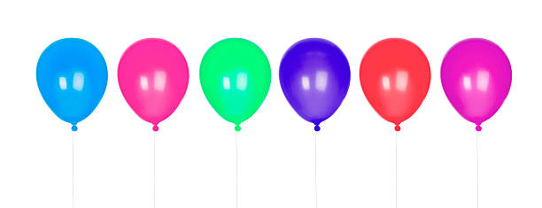 istock Six colorful balloons inflated 178575299