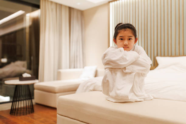istock Little Girl Stays in Hotel 1785758464