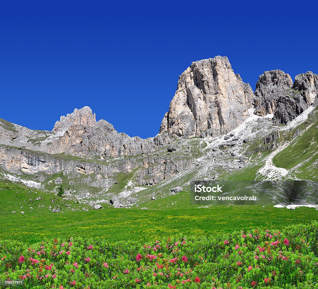 Dolomite picos Rosengarten - Royalty-free Alpes Europeus Foto de stock